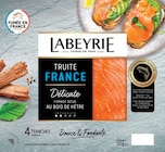 Truite France Délicate Fumée - LABEYRIE en promo à 3,69 € chez Netto Truite France Délicate Fumée - LABEYRIE dans le catalogue Netto