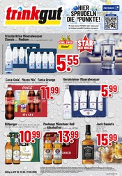 Aktueller Trinkgut Discounter Prospekt in Waldems und Umgebung, "Aktuelle Angebote" mit 8 Seiten, 22.09.2025 - 27.09.2025