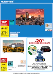 Offre Réveil dans le catalogue Carrefour du moment à la page 56
