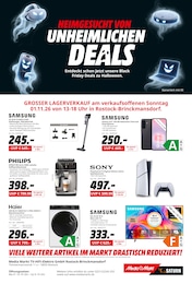 MediaMarkt Saturn Prospekt "HEIMGESUCHT VON UNHEIMLICHEN DEALS" für Rostock, 1 Seite, 01.11.2026 - 01.11.2026 MediaMarkt Saturn Prospekt "HEIMGESUCHT VON UNHEIMLICHEN DEALS" für Rostock, 1 Seite, 01.11.2026 - 01.11.2026
