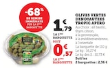 Olives Vertes Dénoyautées - Tropic Apero dans le catalogue Super U