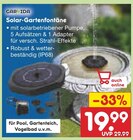 Solar-Gartenfontäne im Angebot bei Netto Marken-Discount in Stendal Solar-Gartenfontäne Angebote von Garvida bei Netto Marken-Discount Stendal für 19,99 €