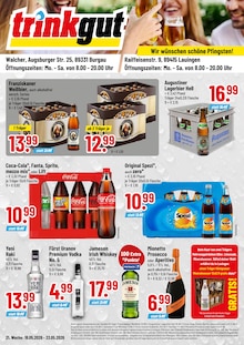 Trinkgut Prospekt der KW 21 "Aktuelle Angebote" Aktueller Trinkgut Prospekt "Aktuelle Angebote" Seite 1 von 4 Seiten