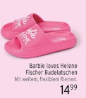Barbie loves Helene Fischer Badelatschen für 14,99 € bei E center im Angebot Barbie loves Helene Fischer Badelatschen im aktuellen E center Prospekt