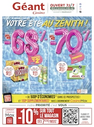Géant Casino Catalogue "Votre été au zénith !", 38 pages, Avrainville,  01/08/2022 - 14/08/2022