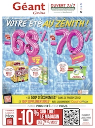 Catalogue Géant Casino à Lux, avec 38 pages Prospectus Géant Casino à Lux, "Votre été au zénith !", 38 pages, 01/08/2022 - 14/08/2022