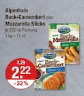 Back-Camembert im V-Markt Prospekt Back-Camembert von Alpenhain im aktuellen V-Markt Prospekt für 2,22 €