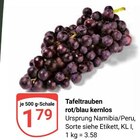 Tafeltrauben rot/blau kernlos bei GLOBUS im Wetzlar Prospekt für 1,79 €