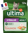 CROQUETTES POUR CHAT STÉRILISÉ AU SAUMON ULTIMA - ULTIMA en promo chez Auchan Hypermarché Saint-Nazaire à 6,75 €