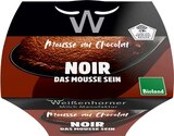 Weißenhorner Mousse au Chocolat Noir oder Panna Cotta Himbeere von Bioland im aktuellen basic Prospekt für 1,49 €