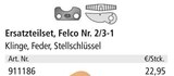 Ersatzteilset, Felco Nr. 2/3-1 im aktuellen Holz Possling Prospekt