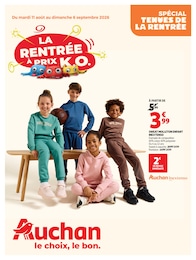 Catalogue Auchan Hypermarché à Neuville-lès-Dieppe, avec 20 pages Prospectus Auchan Hypermarché à Neuville-lès-Dieppe, "LA RENTRÉE À PRIX K.O.", 20 pages, 11/08/2026 - 06/09/2026
