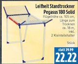 Standtrockner Pegasus 180 Solid im Angebot bei EDEKA in Gießen Standtrockner Pegasus 180 Solid Angebote von Leifheit bei EDEKA Gießen für 22,22 €