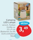 Camping LED Lampe für 3,49 € bei budni im Angebot Camping LED Lampe im aktuellen budni Prospekt