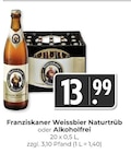 Weissbier Naturtrüb oder Alkoholfrei Angebote von Franziskaner bei Hieber Lörrach für 13,99 €