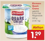 Quark Creme im Angebot bei Netto Marken-Discount in Oldenburg Quark Creme Angebote von Ehrmann bei Netto Marken-Discount Oldenburg für 1,29 €