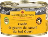 Confit de gésiers de canard du Sud-Ouest - Maistres Occitans en promo chez Auchan Supermarché Bordeaux à 6,95 €