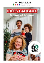 Prospectus La Halle à Ormes, "IDÉES CADEAUX femme et homme", 1 page, 01/12/2025 - 17/12/2025