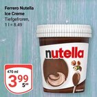 Nutella Ice Creme Angebote von Ferrero bei GLOBUS Braunschweig für 3,99 €