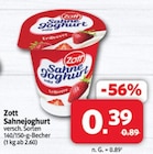 Markant Nordwest Westoverledingen - Sahnejoghurt Angebot im Prospekt Sahnejoghurt bei Markant Nordwest im Westoverledingen Prospekt für 0,39 €