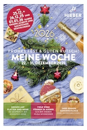 Hieber Supermarkt Prospekt der aktuellen Woche mit 18 Seiten, gültig von 22.12.2025 bis 31.12.2025, in Merzhausen und Umgebung Aktueller Hieber Supermarkt Prospekt in Merzhausen und Umgebung, "Aktuelle Angebote" mit 18 Seiten, 22.12.2025 - 31.12.2025