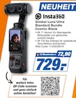 Gimbal Luna Ultra Standard Bundle Cosmic Black Angebote von Insta360 bei expert Regensburg für 729,00 €