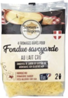 4 fromages râpés pour fondue savoyarde - Saveurs des Régions en promo chez Lidl Thionville à 6,79 €