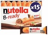 B-ready Gaufrettes Fourrées - NUTELLA - Intermarché à Rennes B-ready Gaufrettes Fourrées - NUTELLA en promo chez Intermarché Rennes à 2,04 €