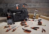 Sac à outils 74 pièces - MAGNUSSON - Brico Dépôt à Saint-Denis Sac à outils 74 pièces - MAGNUSSON en promo chez Brico Dépôt Saint-Denis à 69,90 €