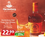 Club Triple Malt Whiskey Angebote von Hardenberg bei Getränkeland Greifswald für 22,99 €