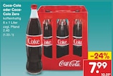 Aktuelle Cola Angebote bei Netto Marken-Discount in Witten Aktuelles Coca-Cola oder Coca-Cola Zero Angebot bei Netto Marken-Discount in Witten ab 7,99 €