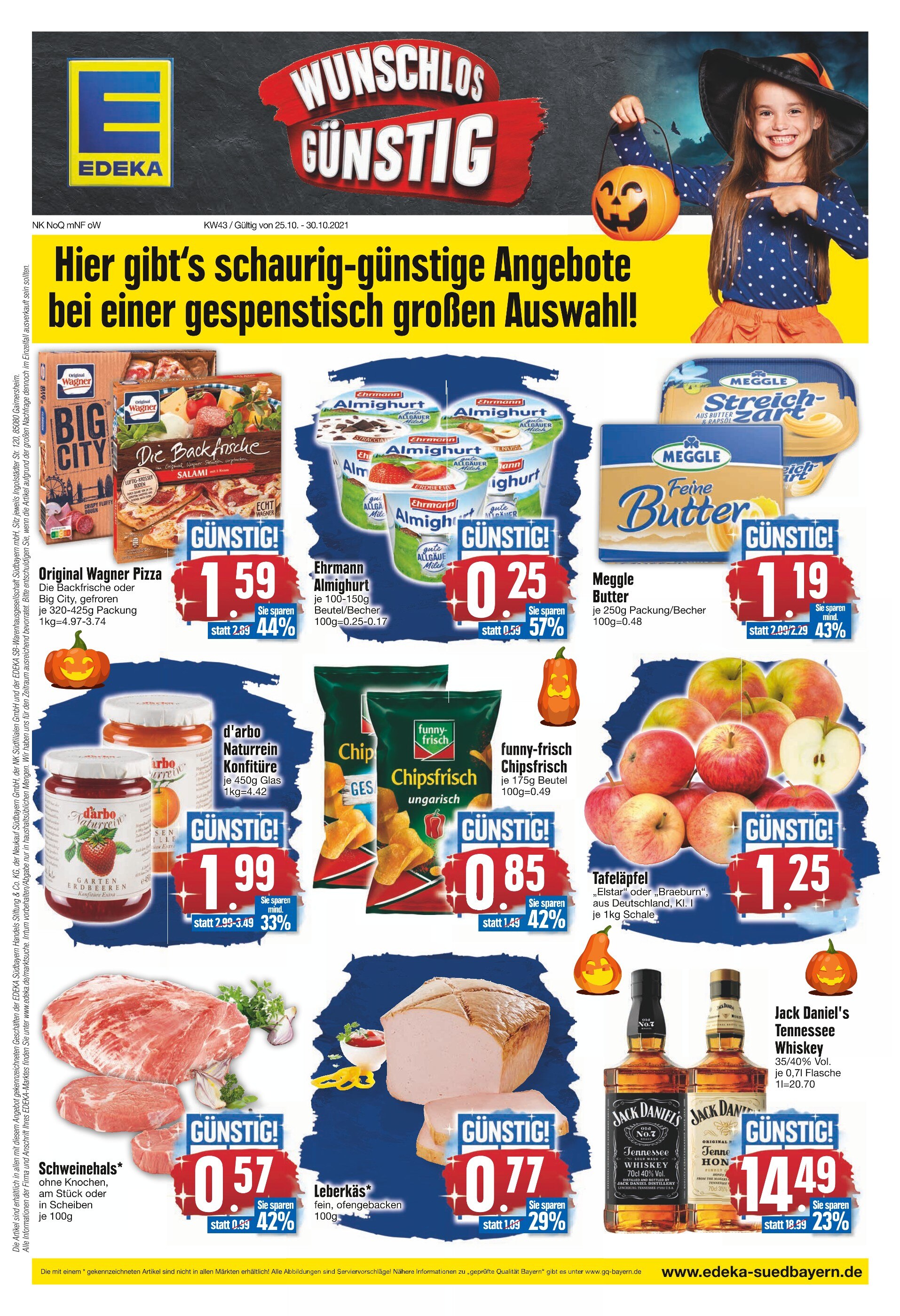 EDEKA Prospekt für Heidenheim mit 20 Seiten EDEKA Prospekt für Heidenheim: "WUNSCHLOS GÜNSTIG", 20 Seiten, 25.10.2021 - 30.10.2021
