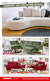 Couch im Segmüller Prospekt "Frühling für Zuhause" mit 32 Seiten (Karlsruhe)
