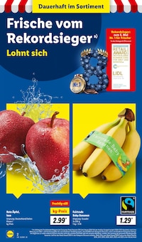 Äpfel im aktuellen Lidl Prospekt (Recklinghausen) Äpfel im Lidl Prospekt "LIDL LOHNT SICH" mit 66 Seiten (Recklinghausen)