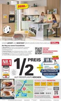 Küche im Höffner Prospekt "IMMER BESSER!" mit 8 Seiten (Münster)
