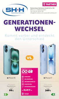 Systemhaus Hartmann Sundern Prospekt der aktuellen Woche, gültig von 20.11.2025 bis 04.12.2025 Aktueller Systemhaus Hartmann Sundern Prospekt "GENERATIONEN-WECHSEL" mit 8 Seiten