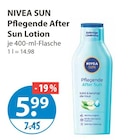 Hautpflegeprodukte im V-Markt Prospekt Pflegende After Sun Lotion von NIVEA SUN im aktuellen V-Markt Prospekt für 5,99 €