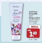Body Milk Angebote von Jean&Len bei famila Nordwest Lingen für 3,49 €