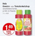 Gewürzketchup Curry im V-Markt Prospekt Gewürzketchup Curry von Hela im aktuellen V-Markt Prospekt für 1,49 €