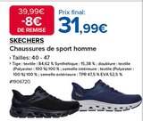 Chaussures de sport homme - SKECHERS en promo chez Costco Versailles à 31,99 €