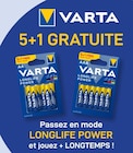 5+1 gratuite Varta - Varta en promo chez La Grande Récré Montreuil