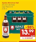 Münchner Hell Angebote von Spaten bei Netto Marken-Discount Langenhagen für 13,99 €