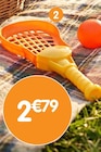 Raquette + balles dans le catalogue B&M