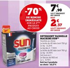 Détergent Vaisselle Machine(A) - Sun en promo chez U Express Tourcoing à 2,37 €