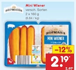 Mini Wiener von Hofmaier für 2,19 € bei Netto Marken-Discount im Angebot Mini Wiener von Hofmaier im aktuellen Netto Marken-Discount Prospekt