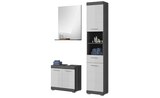 Badmöbel-Set SCHLOONSEE 3 teilig bestehend aus: Hochschrank Waschbeckenunterschrank Spiegel Schloonsee von  im aktuellen Höffner Prospekt für 313,00 €