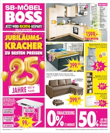 SB Möbel Boss Prospekt für Plauen mit 12 Seiten SB Möbel Boss Prospekt für Plauen: "JETZT WIRD RICHTIG GESPART!", 12 Seiten, 13.09.2025 - 19.09.2025