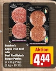 Angus Irish Beef Burger Patties Angebote von Butcher's bei REWE Plauen für 4,44 €