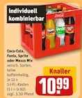 REWE - Coca-Cola Angebot im Prospekt Coca-Cola bei REWE im Prospekt "" für 10,99 €
