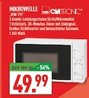 Mikrowelle MW 791 Angebote von Clatronic bei Marktkauf Herten für 49,99 €